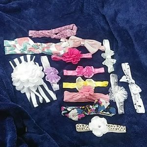 14 head bands for baby/ toddler